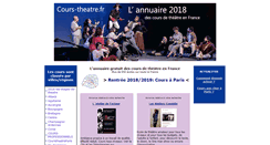 Desktop Screenshot of cours-theatre.fr