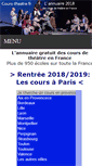 Mobile Screenshot of cours-theatre.fr