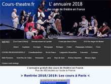 Tablet Screenshot of cours-theatre.fr